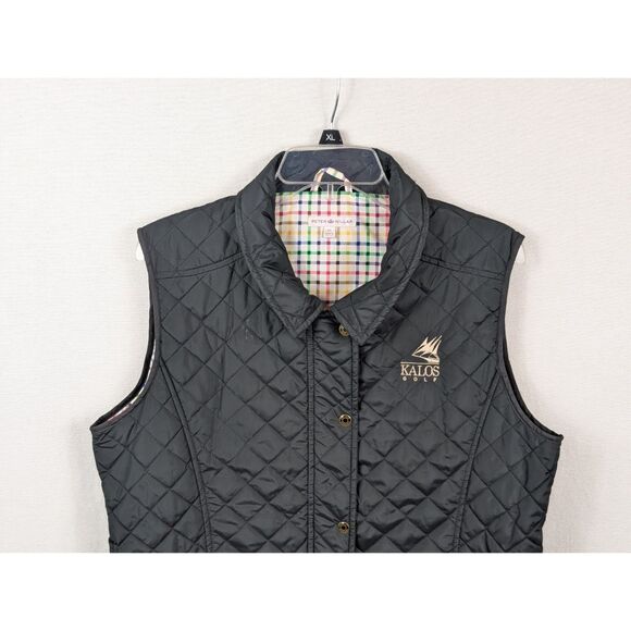 Peter Millar Essex Quilted Vest Navy Blue Women's Size XL - Picture 2 of 14